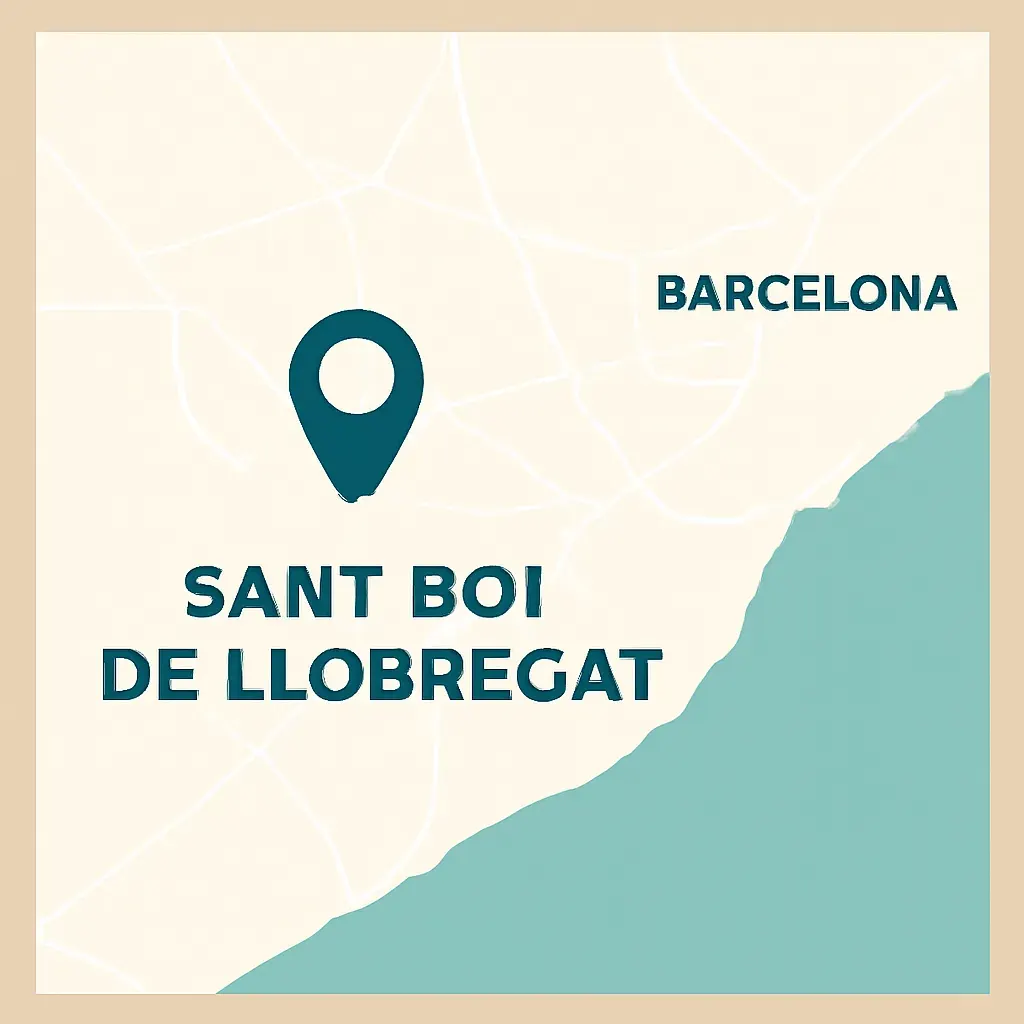 Map showing our Sant Boi de Llobregat location