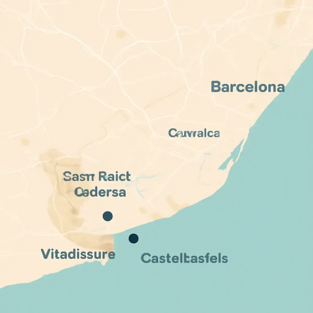 Map showing our service area in Barcelona and Baix Llobregat